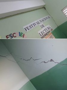 Autoridades educativas disponen evaluación técnica en escuelas de Puerto Plata afectadas por sismo