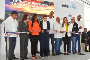 Vicepresidenta y Edenorte inauguran obras beneficiarán 23,675 familias en Valverde.   