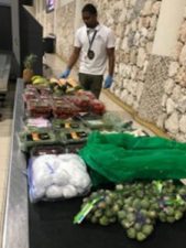 Aeropuerto Punta Cana: Técnicos Cuarentena Vegetal decomisan kilos de frutas y vegetales a un pasajero